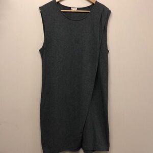 J crew gray front detailed dress